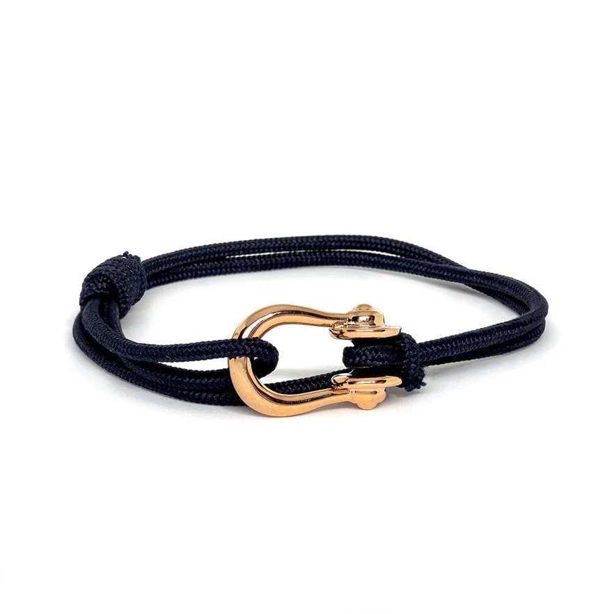 Kalymnos / Navy Solid / Rose Gold