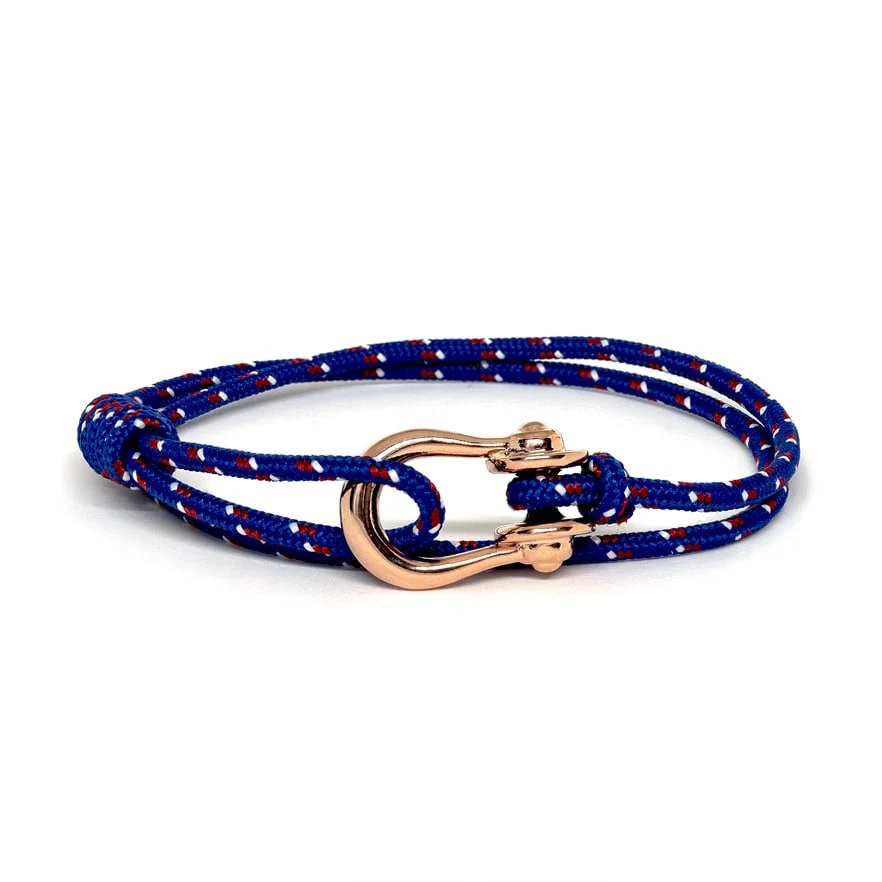 Kalymnos / Blue Patterned / Rose Gold
