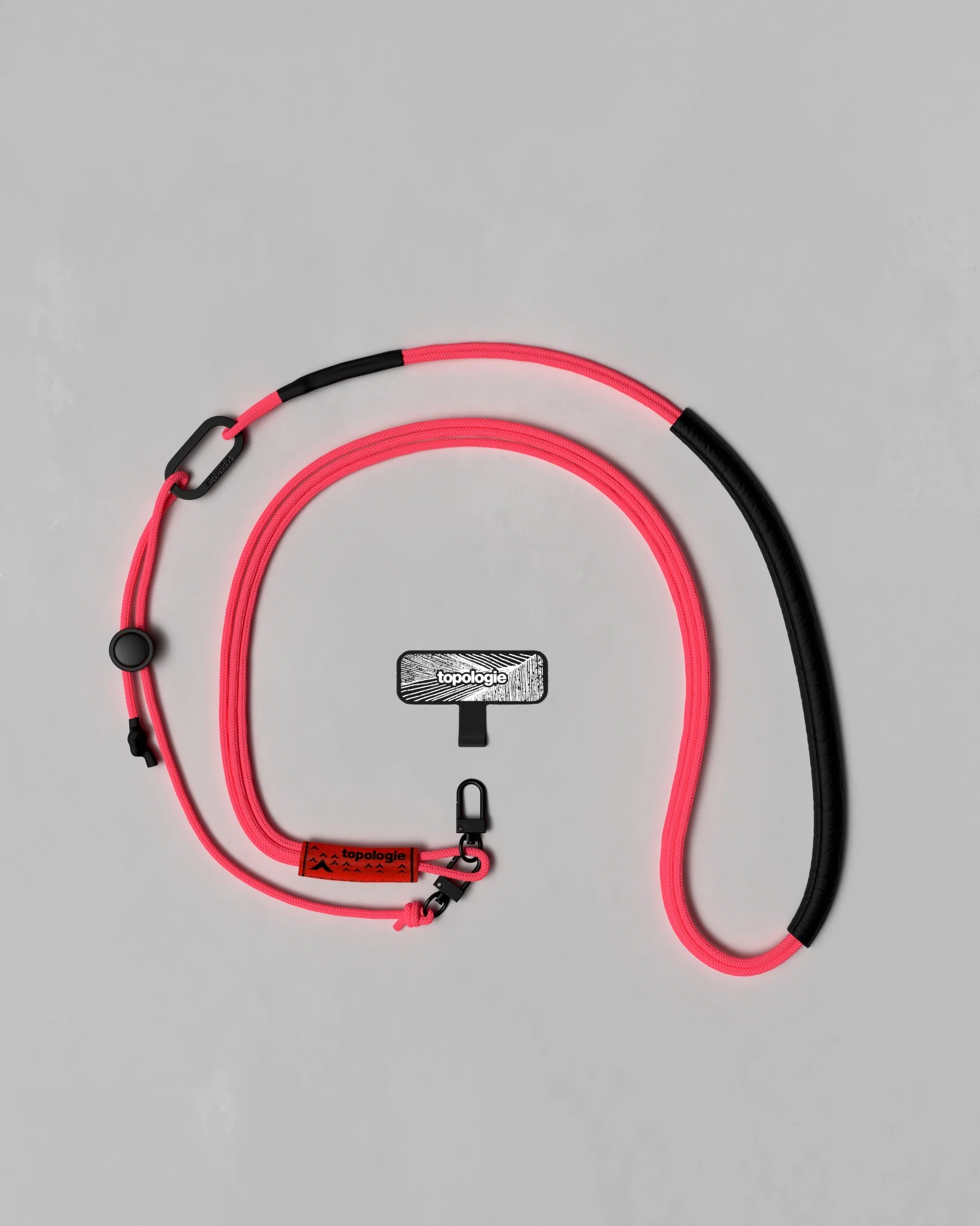 Phone Strap Adapter / 3.0mm Tricord / Neon Pink