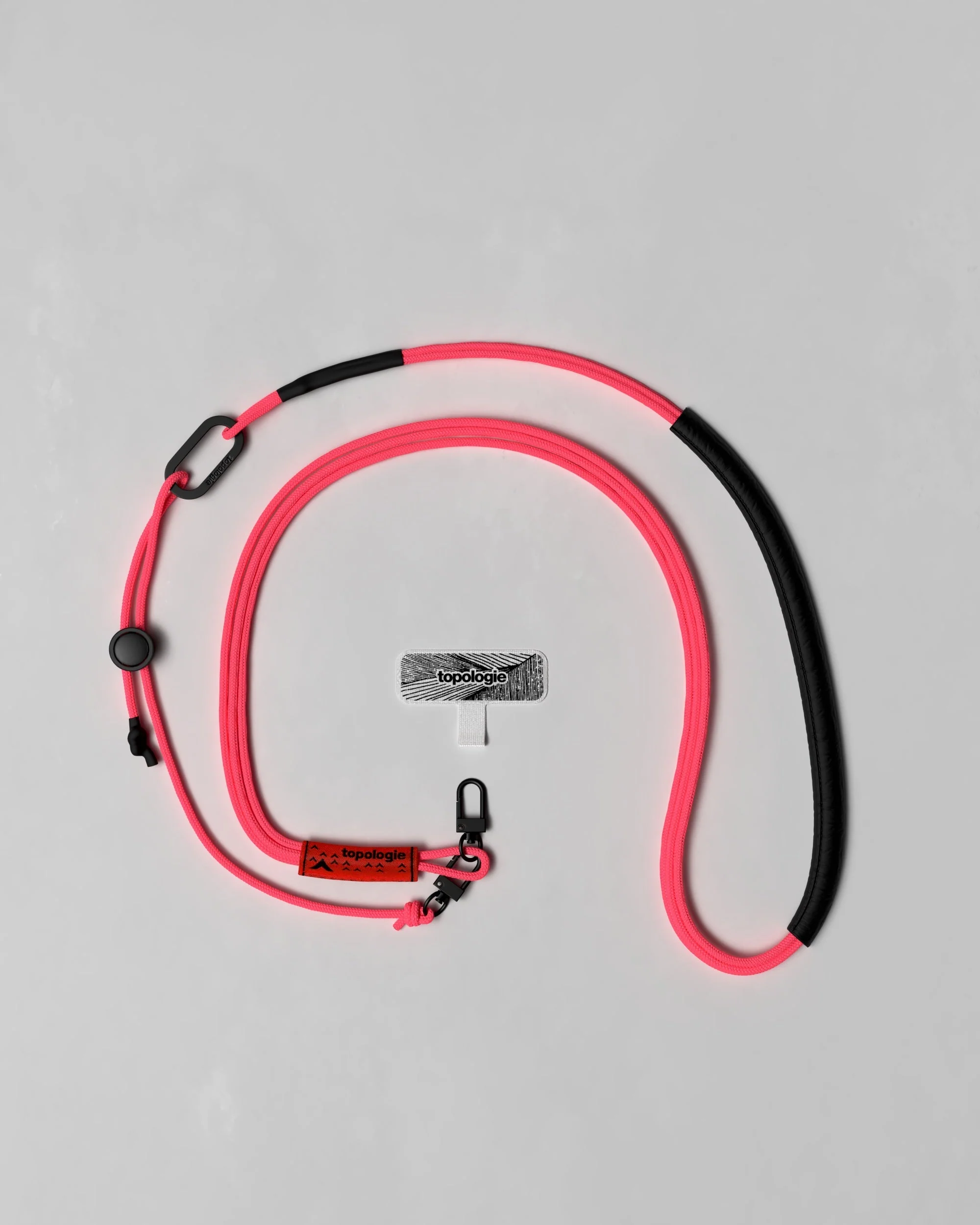Phone Strap Adapter / 3.0mm Tricord / Neon Pink