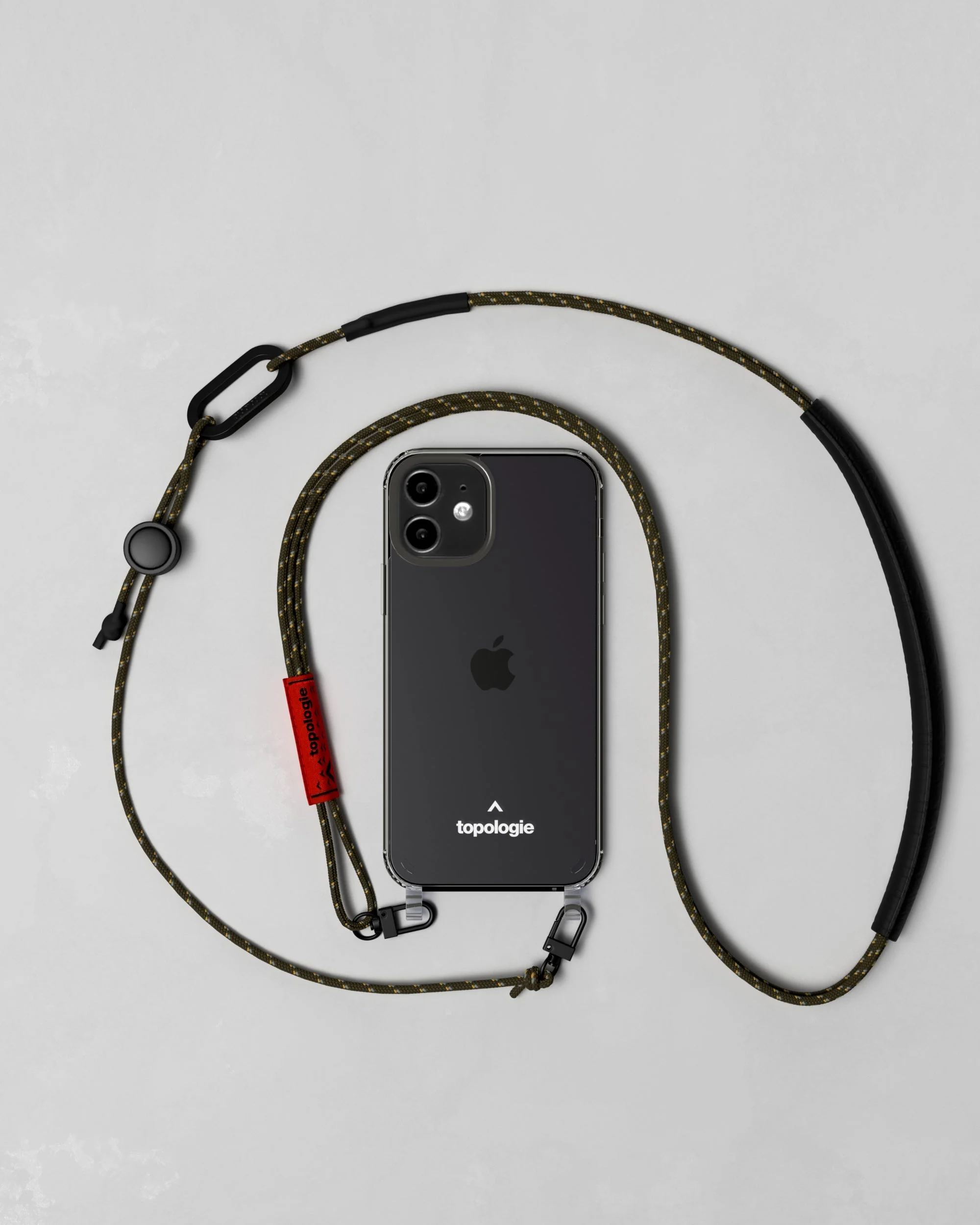 Verdon Phone Case / Clear / 3.0mm Tricord / Army Green Patterned