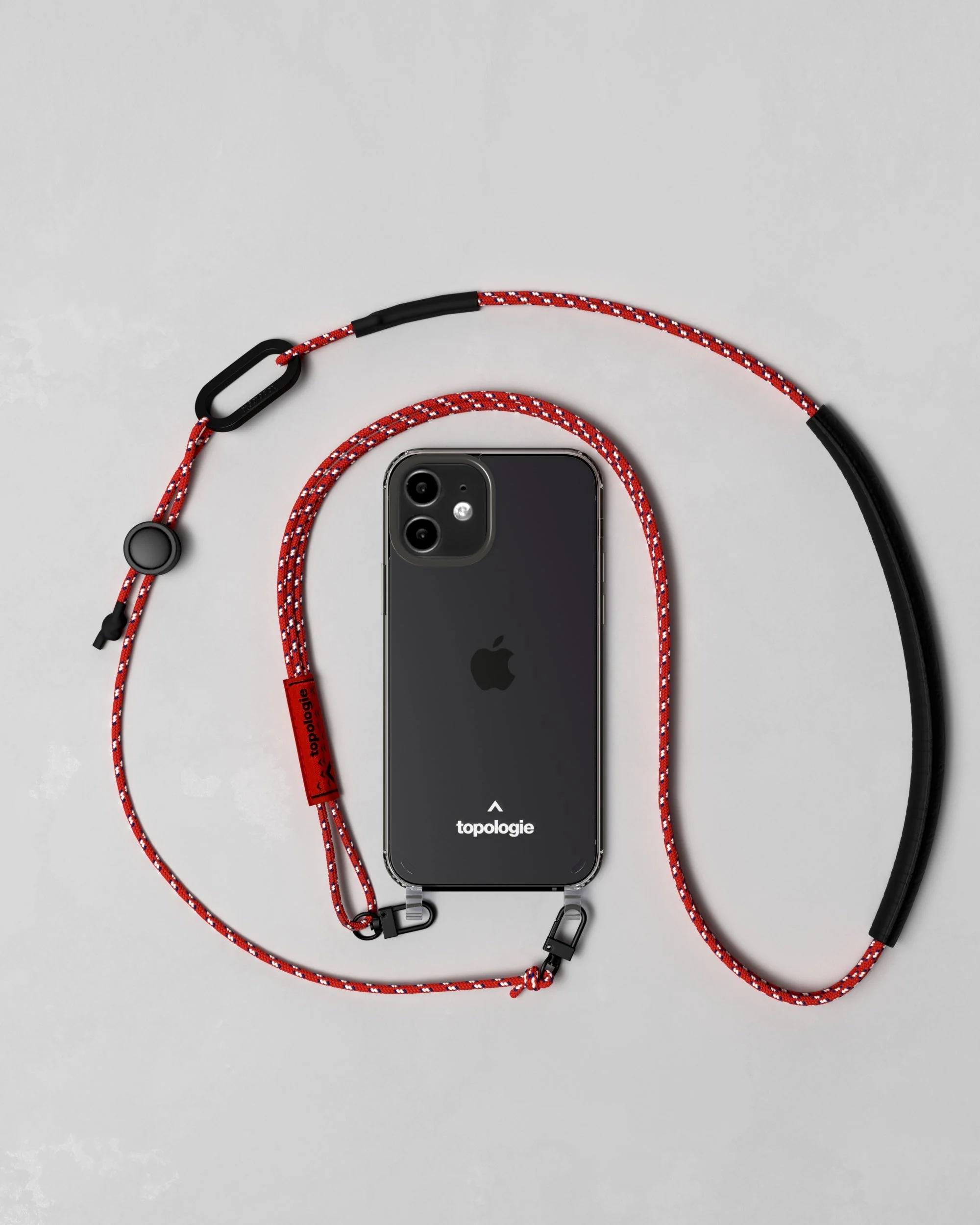 Verdon Phone Case / Clear / 3.0mm Tricord / Red Patterned