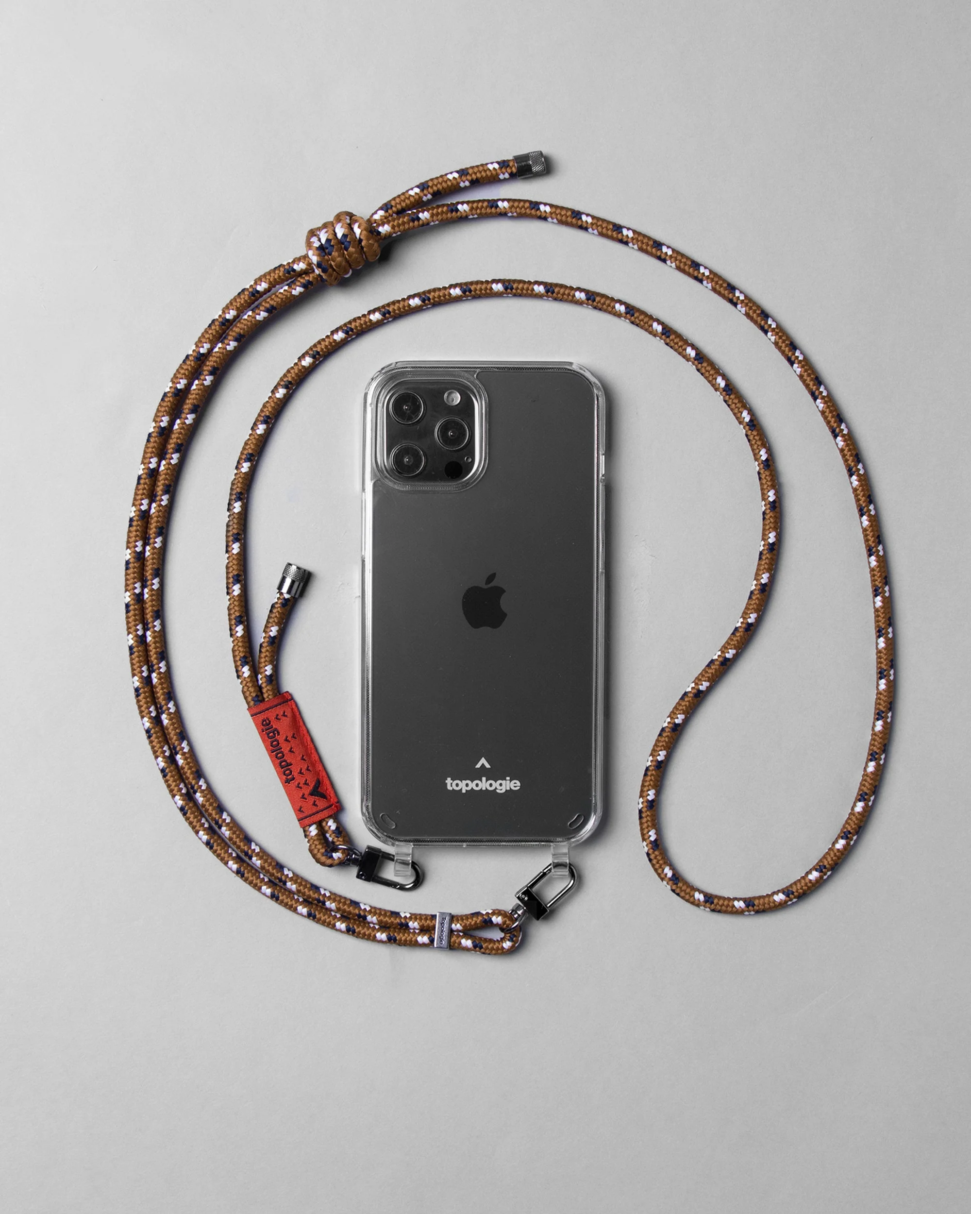 Verdon Phone Case / Clear / 6.0mm Rope / Brown Navy