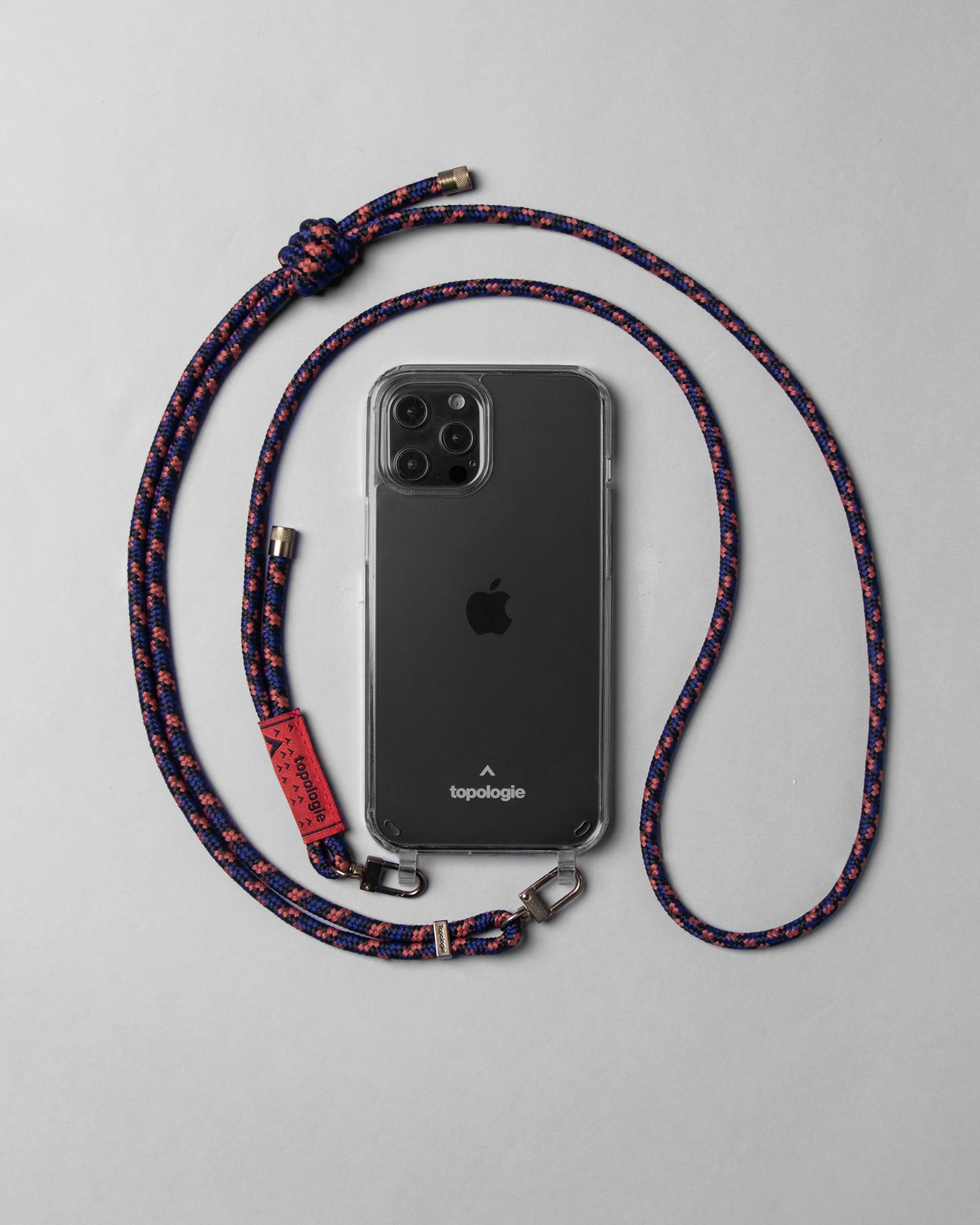 Verdon Phone Case / Clear / 6.0mm Rope / Navy Orange